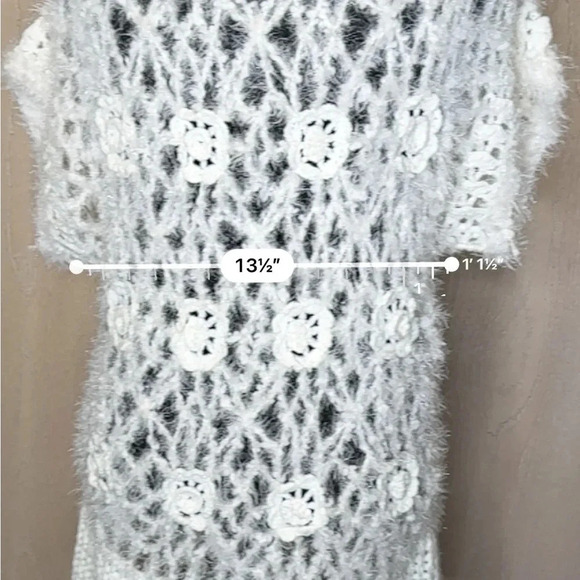 GG Pink Rabbit Fur Grandma Knit Sweater - Picture 15 of 16